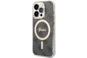 Mobile - Covers & Cases - GUESS 4G MagSafe case for iPhone 14 Pro - black - 3666339118228