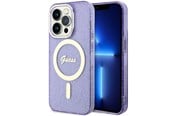 Mobile - Covers & Cases - GUESS GUHMP14LHCMCGU iPhone 14 Pro 6.1" purple/purple hardcase Glitter Gold MagSafe - 3666339125684