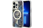 Mobile - Covers & Cases - GUESS GUHMP14LHLEOPWB iPhone 14 Pro 6.1" blue/blue hardcase Leopard MagSafe - 3666339115739