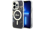 Mobile - Covers & Cases - GUESS GUHMP14LHTMRSK iPhone 14 Pro 6.1" black/black hardcase Golden Marble MagSafe - 3666339115777