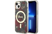 Mobile - Covers & Cases - GUESS Flower MagSafe case for iPhone 14 - green - 3666339115593