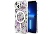 Mobile - Covers & Cases - GUESS Flower MagSafe case for iPhone 14 - transparent - 3666339115630