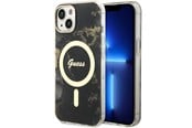 Mobile - Covers & Cases - GUESS GUHMP14SHTMRSK iPhone 14 6.1" black/black hardcase Golden Marble MagSafe - 3666339115753