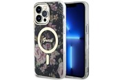 Mobile - Covers & Cases - GUESS GUHMP14XHCFWSK iPhone 14 Pro Max 6.7" black/black hardcase Flower MagSafe - 3666339115548