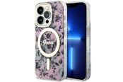Mobile - Covers & Cases - GUESS GUHMP14XHCFWSP iPhone 14 Pro Max 6.7" pink/pink hardcase Flower MagSafe - 3666339115586