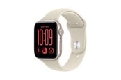Pulsmätare & Stegräknare - Apple Watch SE 3 GPS + Cellular 44mm Starlight Aluminium Case with Sand Sport Band - S/M - MJLL4QN/A
