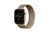 Pulsmätare & Stegräknare - Apple Watch Series 12 GPS + Cellular 42mm Radiant Gold Titanium Case with Radiant Gold Milanese Loop - MJGL4QN/A