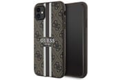 Mobile - Covers & Cases - GUESS GUHMN61P4RPSW iPhone 11 / Xr brown/brown hardcase 4G Printed Stripes MagSafe - 3666339119713