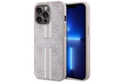 Mobile - Covers & Cases - GUESS GUHMP13LP4RPSP iPhone 13 Pro / 13 6.1" pink/pink hardcase 4G Printed Stripes MagSafe - 3666339119850