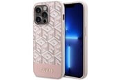 Mobile - Covers & Cases - GUESS GUHMP14LHGCFSEP iPhone 14 Pro 6.1" pink/pink hard case GCube Stripes MagSafe - 3666339112523