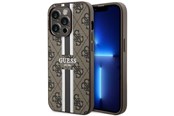 Mobile - Covers & Cases - GUESS GUHMP14LP4RPSW iPhone 14 Pro 6.1" brown/brown hardcase 4G Printed Stripes MagSafe - 3666339119799