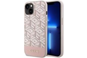 Mobile - Covers & Cases - GUESS GUHMP14MHGCFSEP iPhone 14 Plus 6.7" pink/pink hard case GCube Stripes MagSafe - 3666339112516