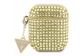 Andra mobiltillbehör - GUESS GUA2HDGTPD AirPods 1/2 cover gold/gold Rhinestone Triangle Charm - 3666339120634