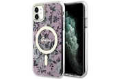 Mobile - Covers & Cases - GUESS GUHMN61HCFWSP iPhone 11 / Xr 6.1" pink/pink hardcase Flower MagSafe - 3666339126711