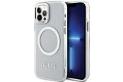 Mobile - Covers & Cases - GUESS Metal Outline Magsafe case for iPhone 12 / iPhone 12 Pro - silver - 3666339169947