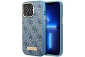 Mobile - Covers & Cases - GUESS GUHMP14LU4GPRB iPhone 14 Pro 6.1" blue/blue hard case 4G Logo Plate MagSafe - 3666339070007