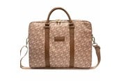 Väskor - GUESS GCube Stripes bag for a 16" laptop - brown - 3666339112998