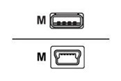 USB-kabel - Sharkoon - USB cable - mini-USB Type B to USB - 2 m - 4044951015573