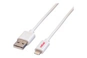 USB-kabel - Roline Lightning cable - Lightning / USB - 1 m - 11.02.8321