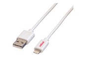 USB-kabel - Roline Lightning cable - Lightning / USB - 1.8 m - 11.02.8322