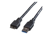 USB-kabel - Roline - USB cable - Micro-USB Type B to USB Type A - 3 m - 11.02.8877