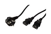 Strömkabel (intern) - Roline - power cable - power CEE 7/7 to power IEC 60320 C13 - 2 m - 19.08.1022