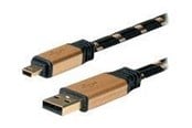 USB-kabel - Roline Gold - USB cable - mini-USB Type B to USB - 1.8 m - 11.02.8822