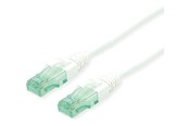 Nätverkskabel - Roline Recycled Material patch cable - 10 m - white - Vit - 10m - 21.45.3167