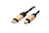 USB-kabel - Roline Gold - USB cable - USB to USB Type B - 3 m - 11.02.8803