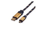 USB-kabel - Roline Gold - USB cable - mini-USB Type B to USB - 3 m - 11.02.8823