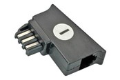 Nätverkskabel - Roline Secomp phone adaptor - black - Svart - 12.01.0505