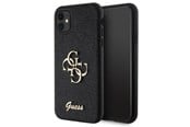 Mobile - Covers & Cases - GUESS GUHCN61HG4SGK case for iPhone 11 / Xr - black Glitter Script Big 4G - 3666339147266