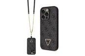 Mobile - Covers & Cases - GUESS GUHCP14LP4TDSCPK case for iPhone 14 Pro - black Crossbody 4G Metal Logo - 3666339146788