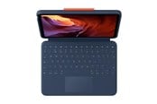 Tangentbord - Logitech Rugged Combo 4 Touch - keyboard and folio case - with trackpad - QWERTY - UK - classic blue Input Device - Tastatur & Folio set - Engelska (UK) - Blå - 920-011188