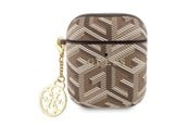 Andra mobiltillbehör - GUESS GUA2PGCE4CW case for AirPods 1/2 - brown GCube Charm - 3666339171155