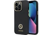 Mobile - Covers & Cases - GUESS GUHCP13LM4DGPK case for iPhone 13 Pro / 13 - black Silicone Logo Strass 4G - 3666339148423