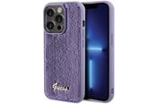 Mobile - Covers & Cases - GUESS Sequin Script Metal case for iPhone 15 Pro - purple - 3666339176242