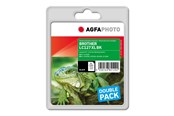 Skrivartillbehör-bläck-toner - Agfa Photo Multi pack - 2-pack - black - compatible - ink cartridge (alternative for: Brother LC127XLBKBP2) - APB127BDUOD