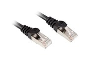 Nätverkskabel - Sharkoon patch cable - black - Svart - 4044951017805