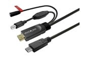 USB-kabel - Vivolink - USB cable kit - 24 pin USB-C to HDMI USB Type B 24 pin USB-C - 7.5 m - PROUSBCHDMIUSBB7.5-CHARGE