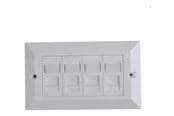 Nätverks tillbehör - Lanview faceplate - UK type 146x86 mm - LVN126188UK-4