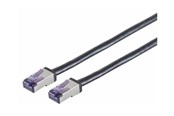 Nätverkskabel - Lanview patch cable - 7.5 m - black - Svart - 7.5m - LVN-CAT6A-FLEX-7.5M