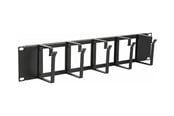 Rack chassis - Lanview by Logon - rack cable management panel (horizontal / vertical) - with cable entry holes - 2U - RAO115BL