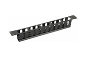 Rack chassis - Lanview by Logon - rack cable organiser - sliding cover - 1U - RAO400BL
