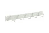 Rack chassis - Lanview by Logon - rack cable organiser (horizontal / vertical) - 5 hooks - 1U - RAO100WH