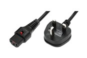 Strömkabel (intern) - MicroConnect - power cable - Type G to power IEC 60320 C13 - 2 m - MC-UKC132B