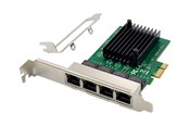 Nätverkskort (adaptrar osv.) - MicroConnect - network adapter - PCI Express x1 - Gigabit Ethernet x 4 - MC-PCIEX1-RTL8111F-Q