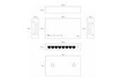 Switch - Lanview - switch - 8 ports - smart - LVN-DESK-8PORT-1G