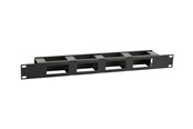 Rack chassis - Lanview by Logon - rack cable organiser - with cover - 1U - RAO410BL