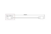 USB-kabel - MicroConnect - USB-C cable - USB-C to USB-C - 1 m - DOCKUSB3.2CC1